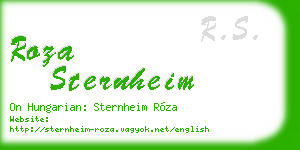 roza sternheim business card